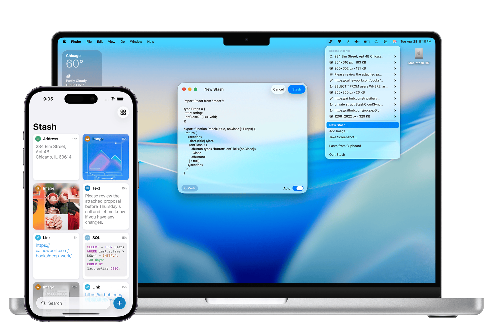 Stash app screenshot